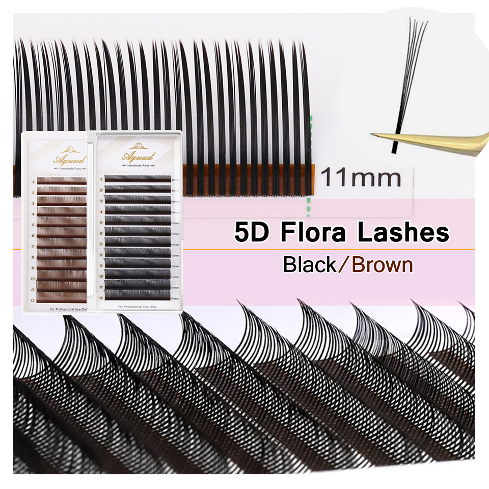 Eyelash Extension Anime - AGUUD 5D Flora Przedłużane Rzęsy Gotowe