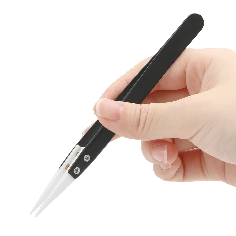 Isolation Tweezer Curved - Ceramiczne pęsety antystatyczne, przemysłowe pęsety ceramiczne