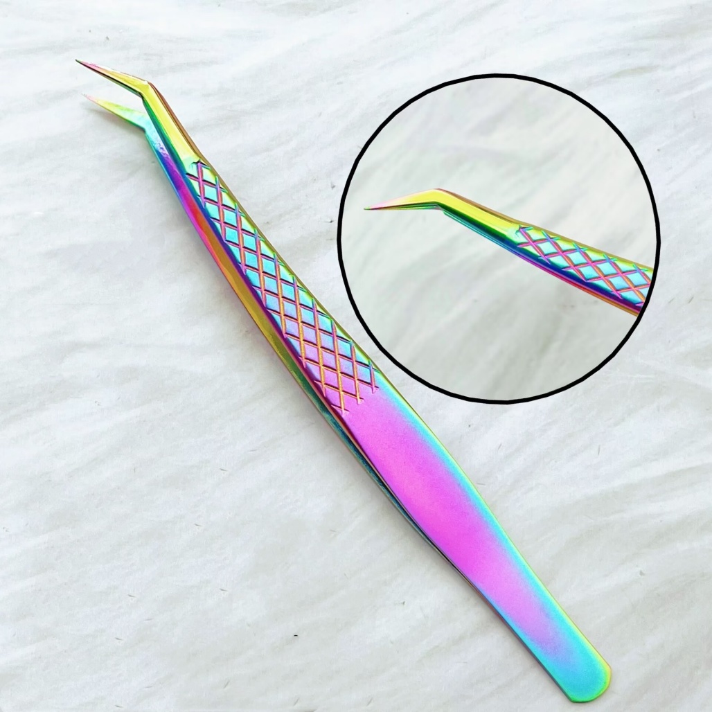 Isolation Tweezer Curved - Profesjonalny zestaw pęset do przedłużania rzęs