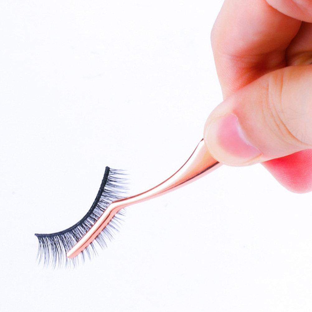 Isolation Tweezer Curved - 2 szt. Profesjonalne metalowe pęsety do