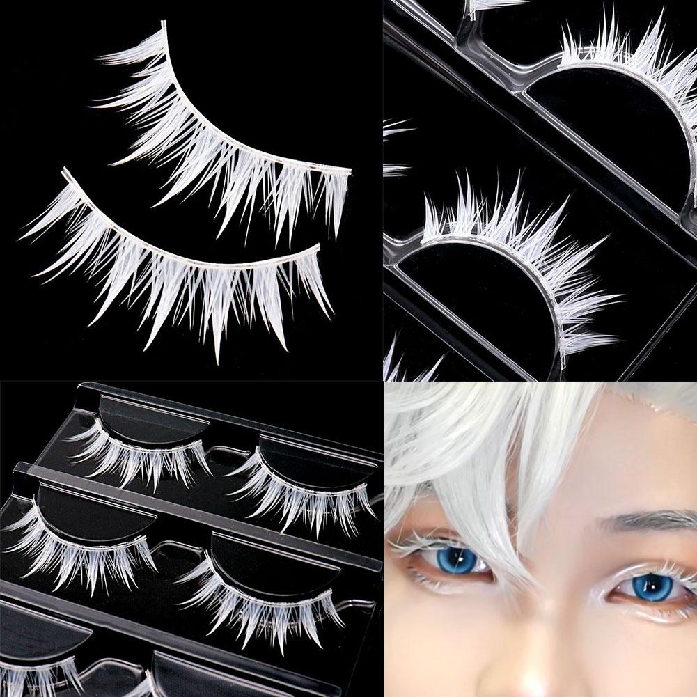 Białe sztuczne rzęsy do cospla – Eyelash Extension Anime recenzja i cena
