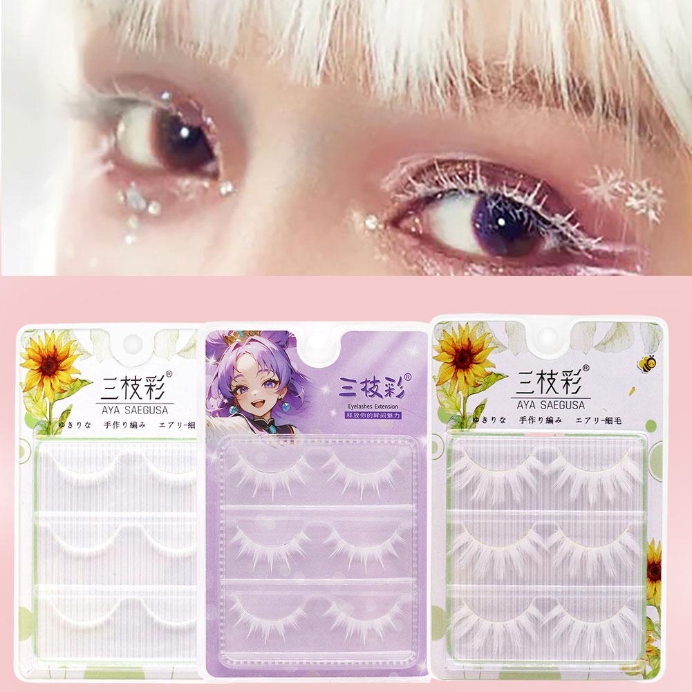 Białe sztuczne rzęsy do cospla – Eyelash Extension Anime recenzja i cena