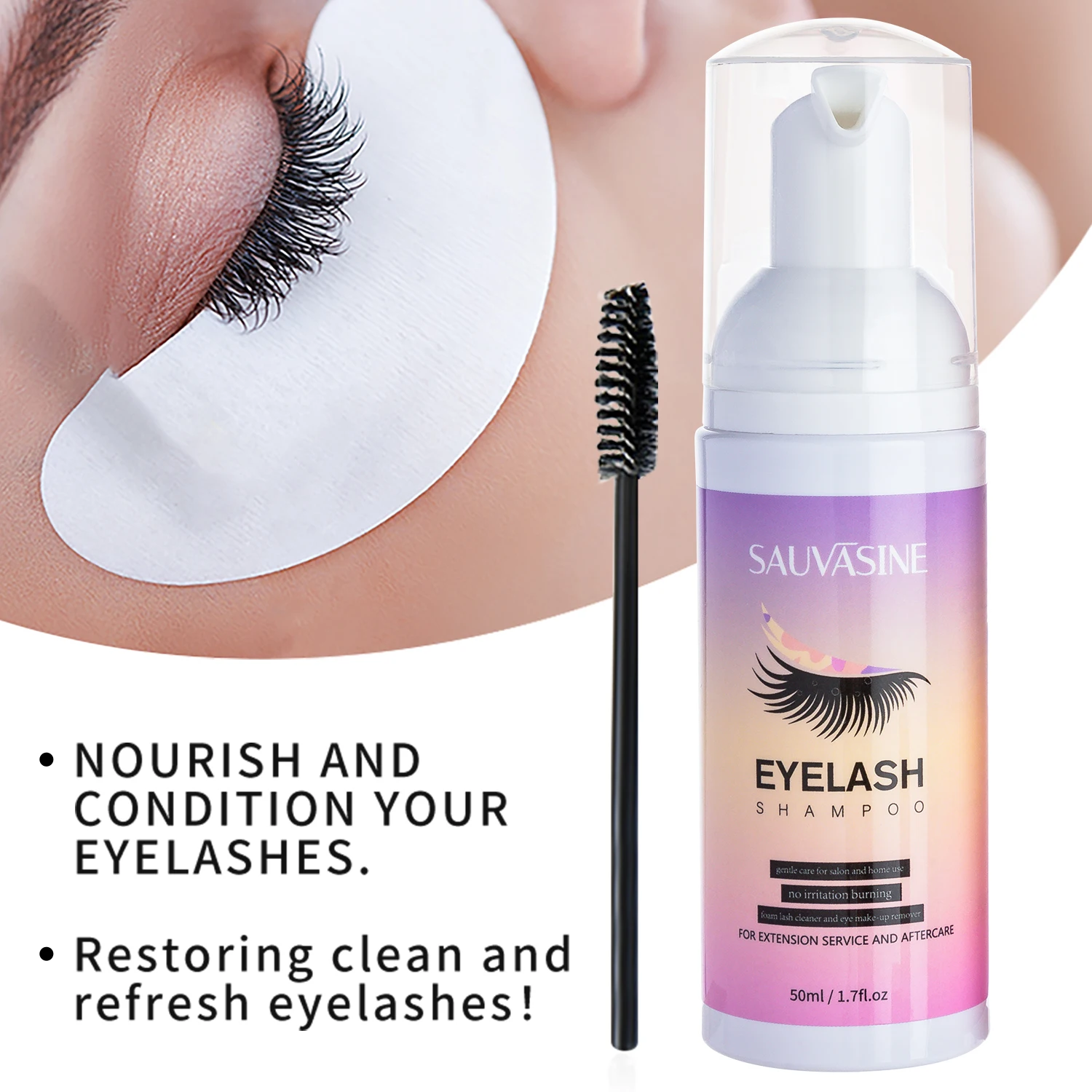 5/10PCS 50ML Szampon do przedł – Eyelash Extension Wash recenzja i cena